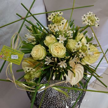 bouquet bulle blanc