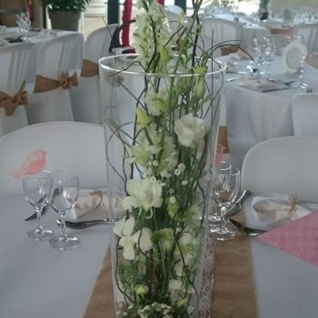 Centre de table vase haut
